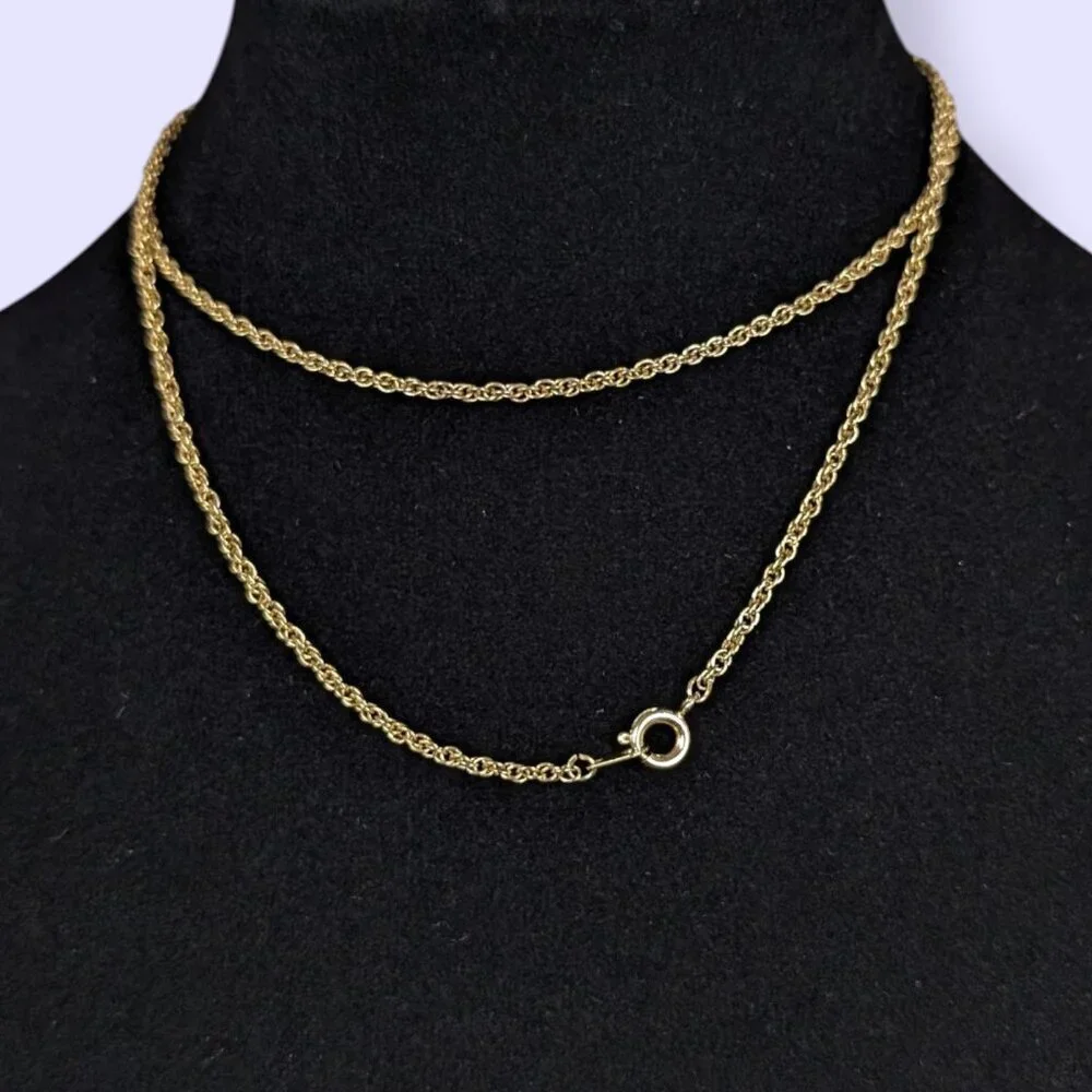 V. Dainty Rope Chain Necklace - Picture 4 of 5